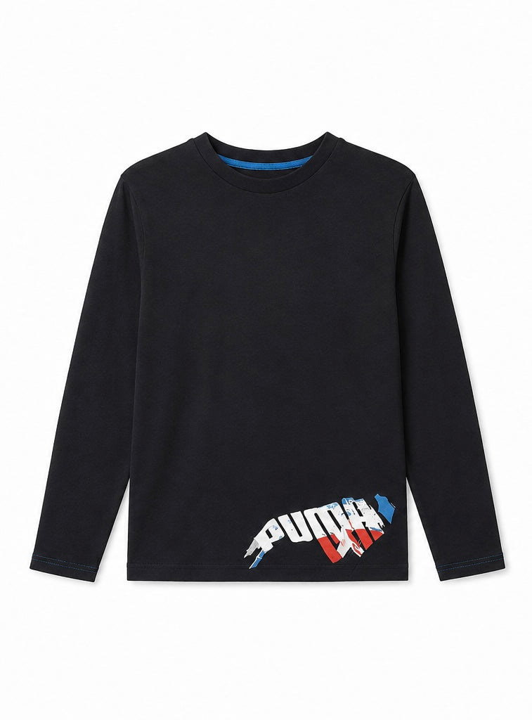 Puma Ανδρική Μακρυμάνικη Μπλούζα – Μαύρο – XXL
