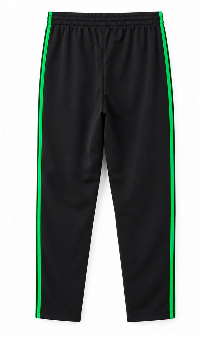 Adidas Originals Ανδρικό Παντελόνι Φόρμας Μαύρο με Πράσινες Ρίγες-XL