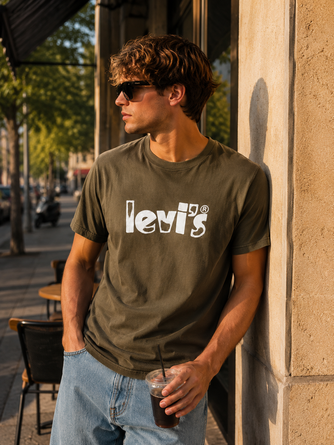 Levi’s Ανδρικό T-Shirt Μπλουζάκι – Χακί – S