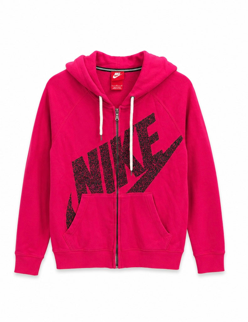 Nike Γυναικεία Ζακέτα με Κουκούλα – Φούξια – L