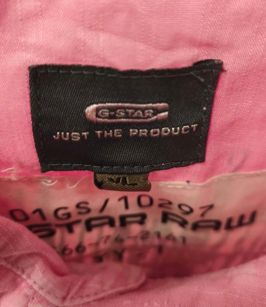 G-Star RAW Ανδρικό Κοντομάνικο Πουκάμισο – Ροζ – Size XL