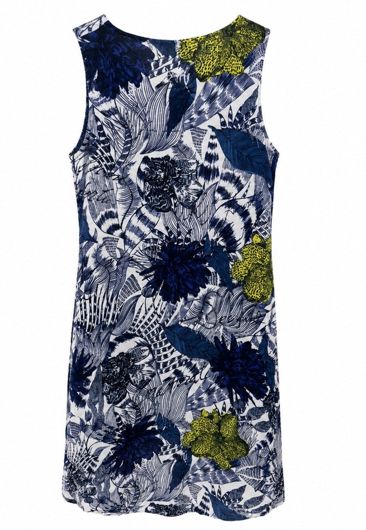 Desigual Floral Print Sleeveless Dress –EU38