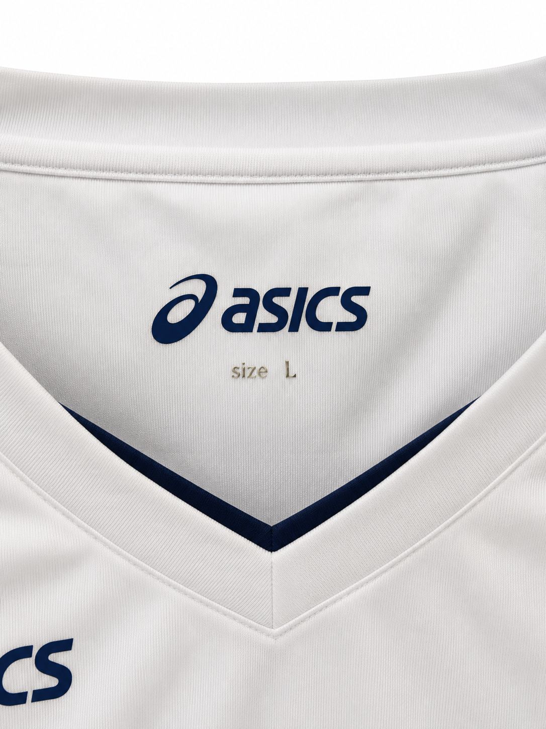 Asics Performance Training T-Shirt – White/Navy-L