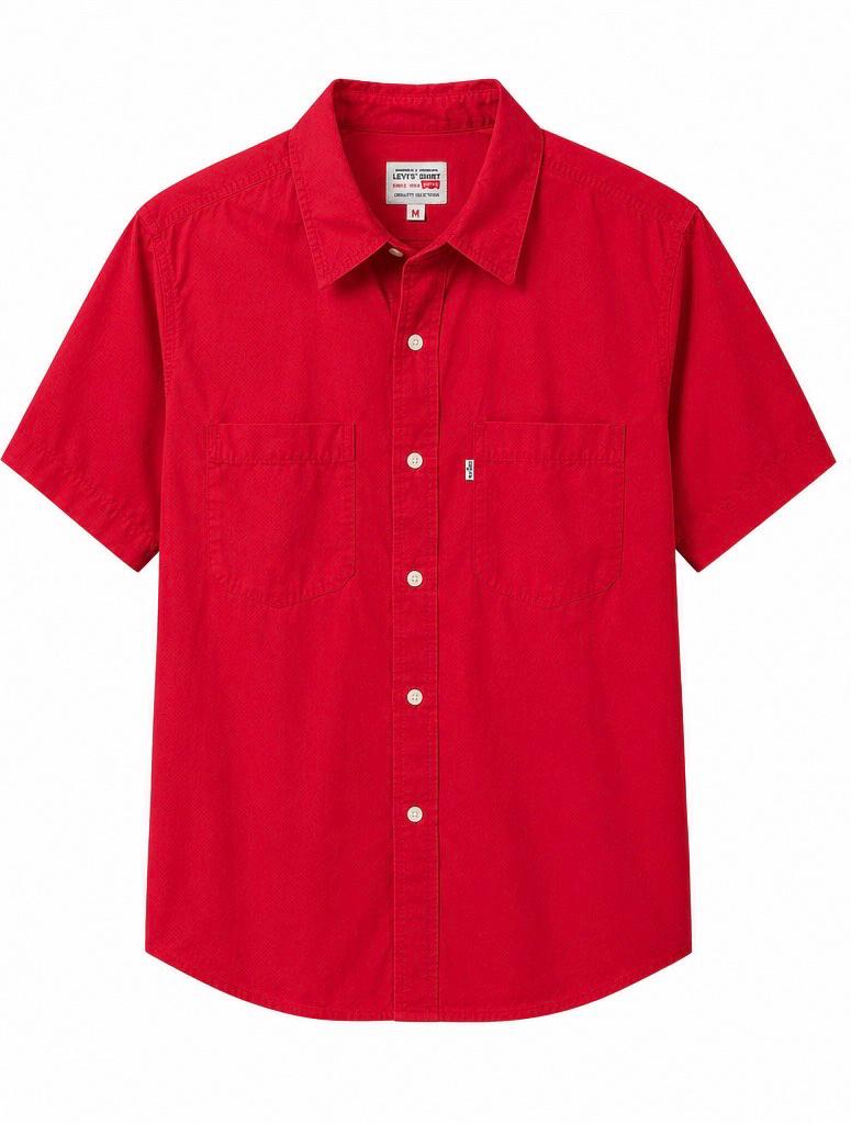Levi’s Ανδρικό Κοντομάνικο Πουκάμισο – Κόκκινο – M