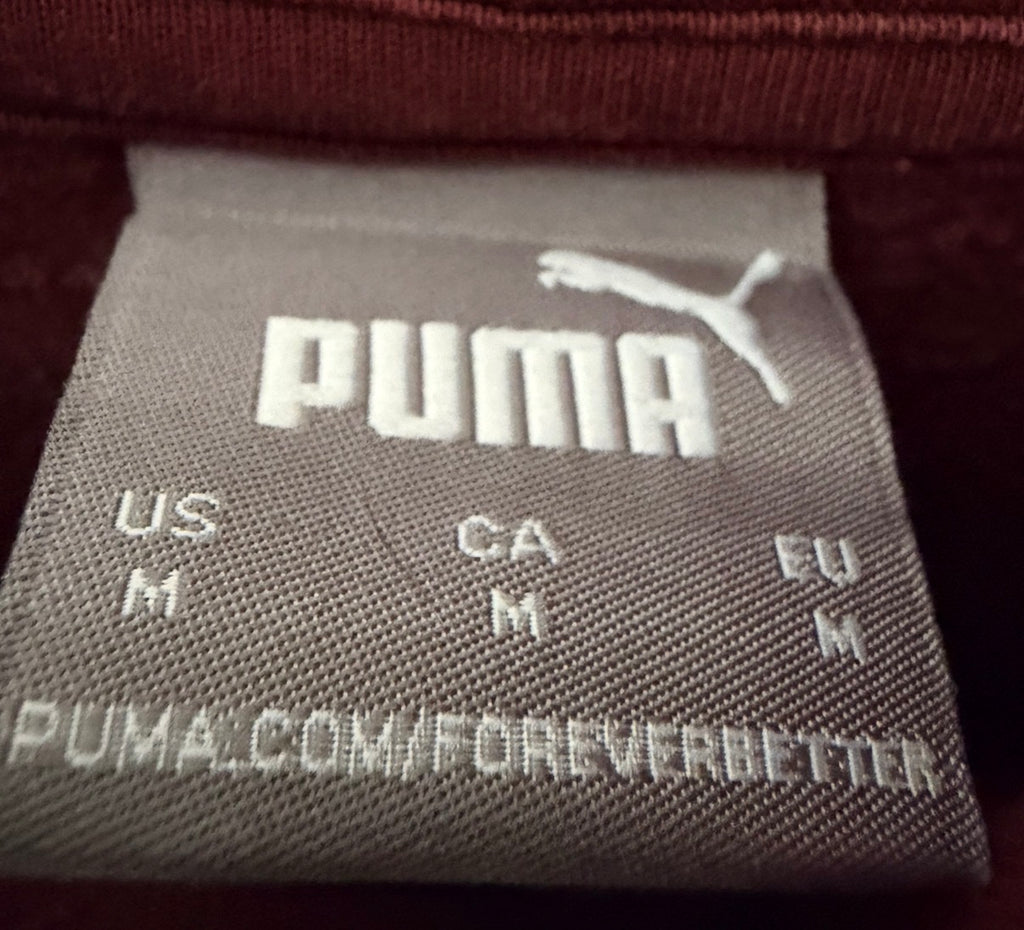 Puma Ανδρικό Φούτερ Μπορντό – M
