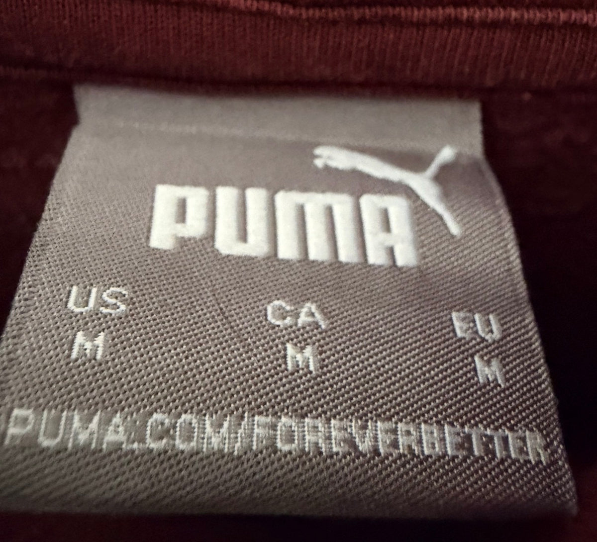 Puma Ανδρικό Φούτερ Μπορντό – M