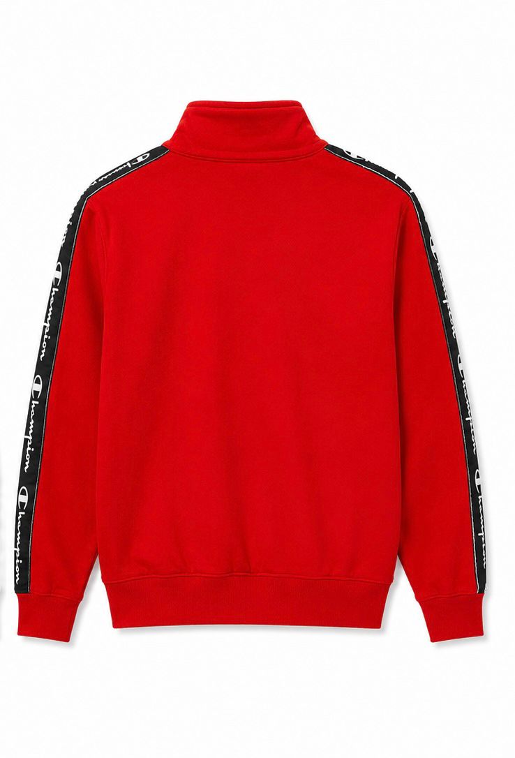 Champion Full Zip Track Jacket Logo Tape – Κόκκινη-XL