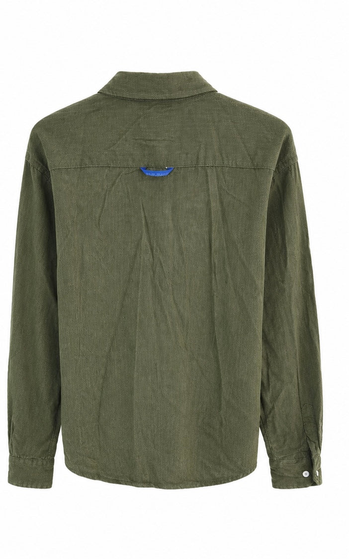GAS Corduroy Shirt – Olive Green-XL