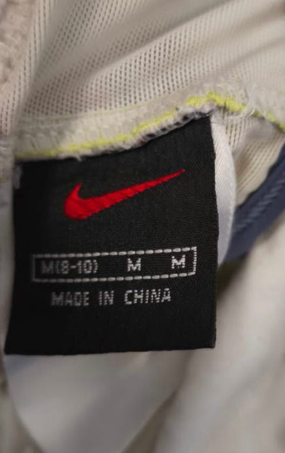 Nike Sports Bra – White / Volt / Navy-M