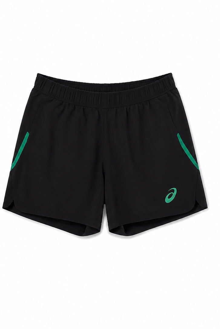 ASICS Running Shorts – Black/Green-M