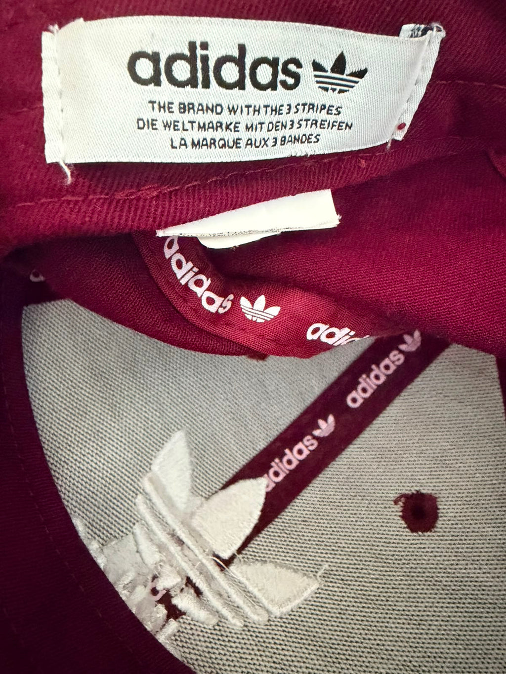 adidas Originals Trefoil Baseball Cap – Burgundy