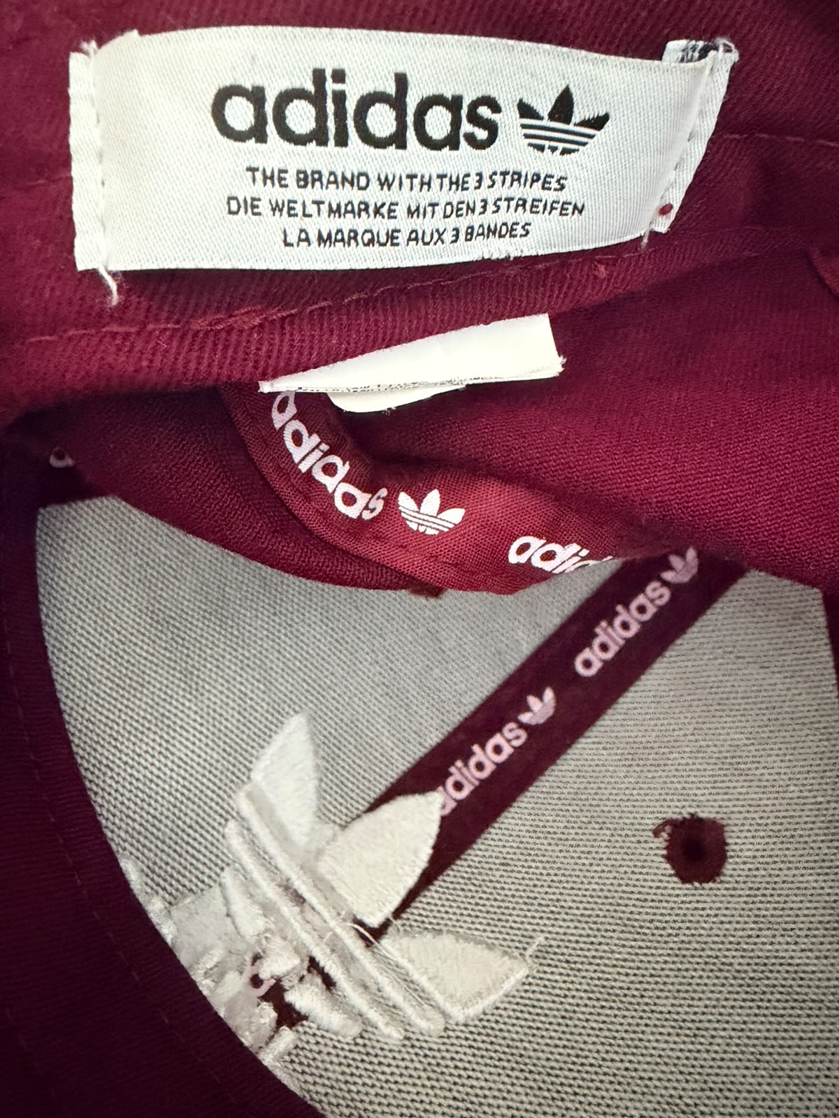 adidas Originals Trefoil Baseball Cap – Burgundy