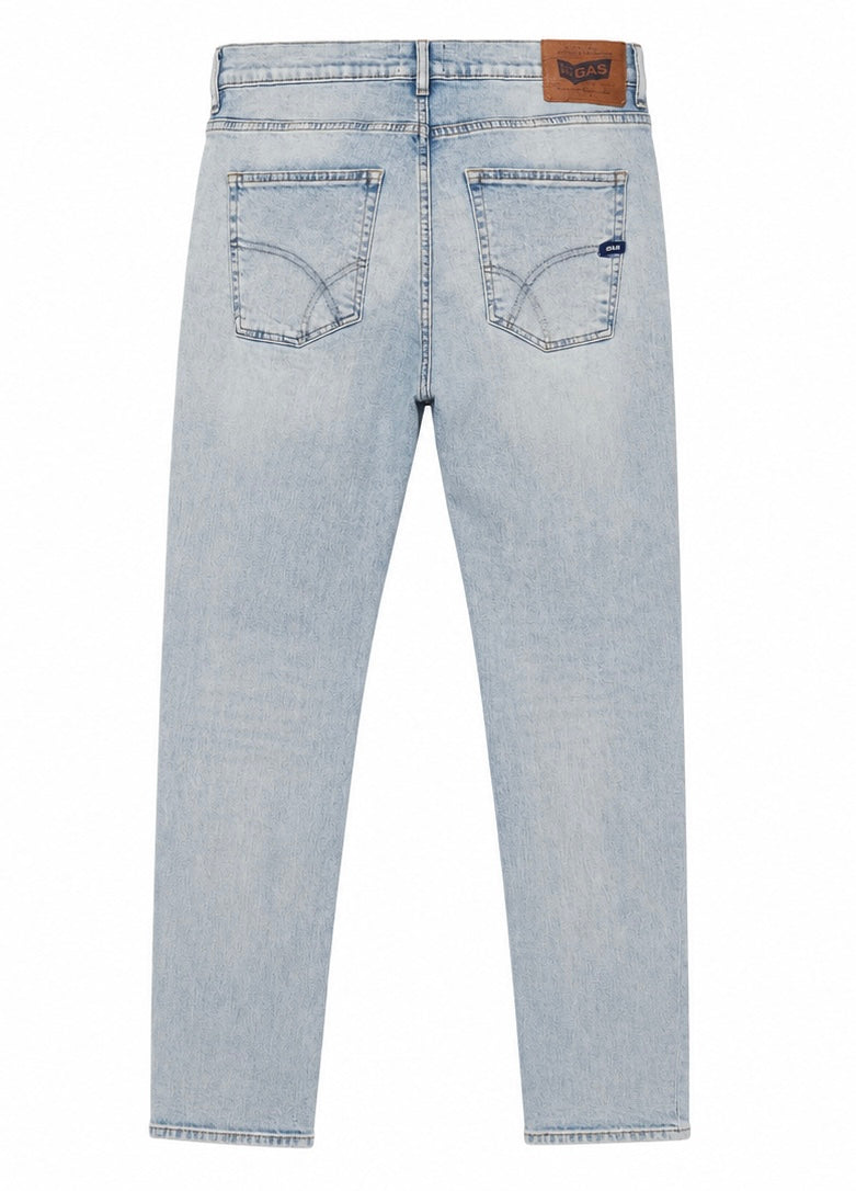 GAS Light Wash Distressed Jeans-L