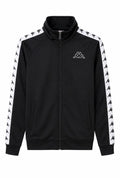 Kappa Track Jacket – Black/White Logo Tape-S