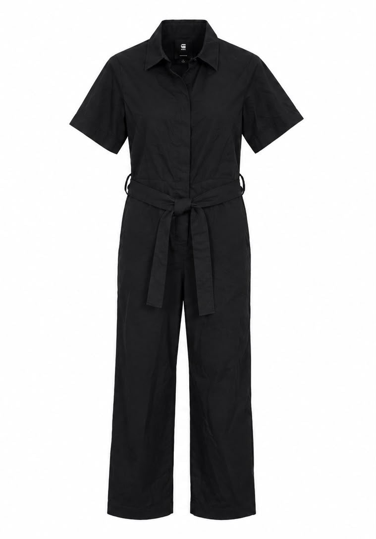 G-Star RAW Γυναικεία Ολόσωμη Φόρμα Μαύρη με Ζώνη-S