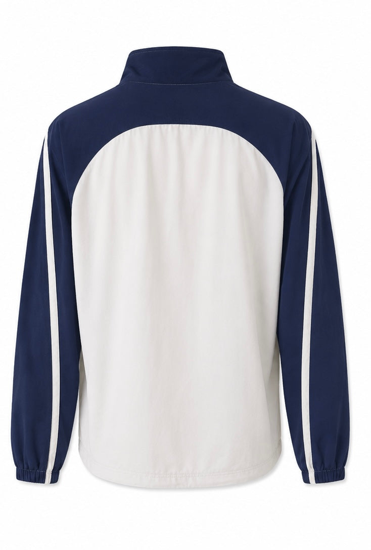 Champion Track Jacket – White/Navy-XL