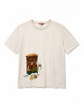 Puma Ανδρικό Graphic T-Shirt Μπλουζάκι – Εκρού – Μ
