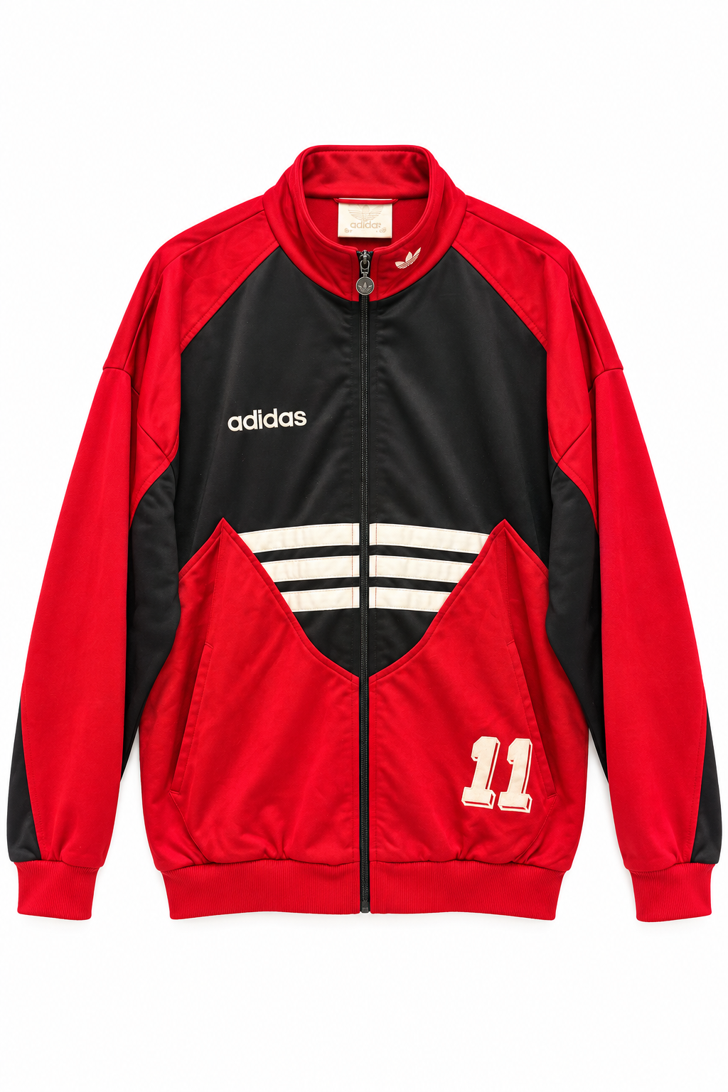 Adidas Ανδρική Ζακέτα – Κόκκινο Μαύρο 2XL
