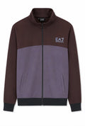 EA7 Emporio Armani Ανδρική Ζακέτα Track Jacket Καφέ/Γκρι-3XL