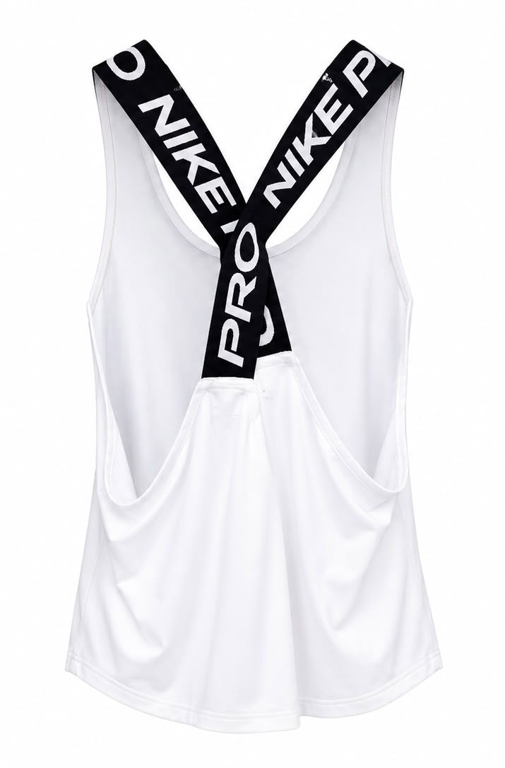Nike Pro Dri-FIT Γυναικεία Αθλητική Μπλούζα Αμάνικη – Λευκή – S