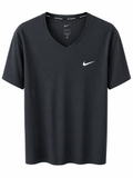 Nike Dri-FIT Running T-Shirt Μαύρο-L
