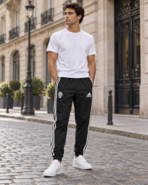 Adidas Juventus Παιδικό Παντελόνι Φόρμας Μαύρο - L