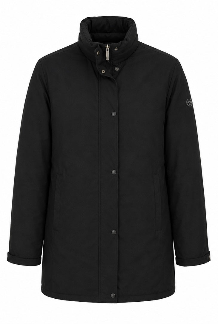Sergio Tacchini Black Parka Jacket-Xl