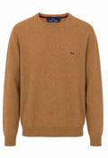 Harmont & Blaine Camel Crew Neck Πλεκτό με Logo-XXL