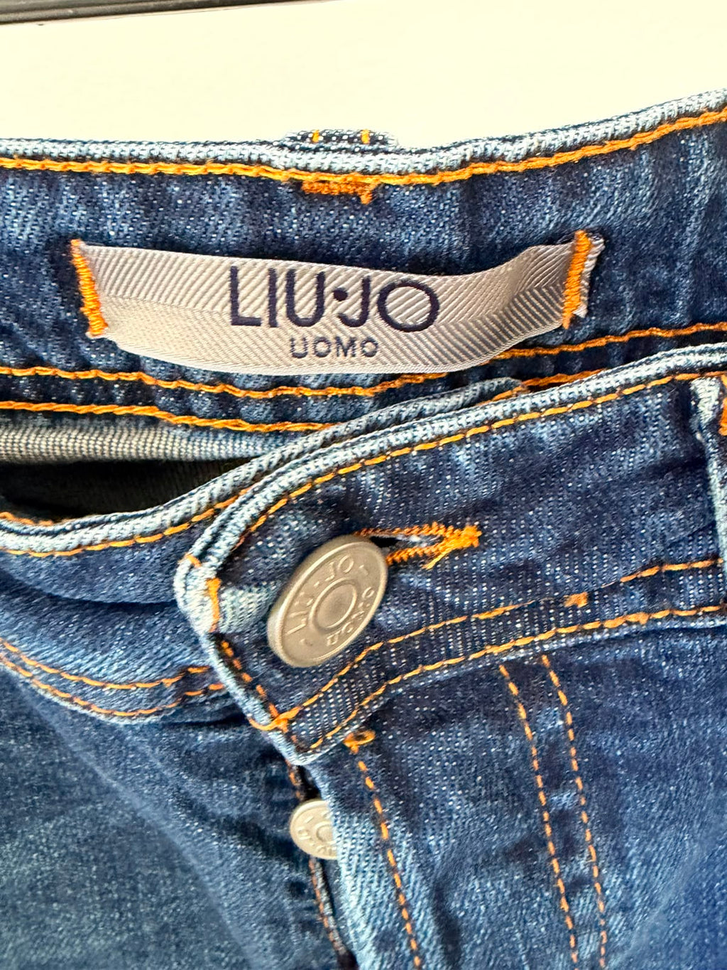 Liu Jo Button Fly Slim Jeans – Blue Wash-W33
