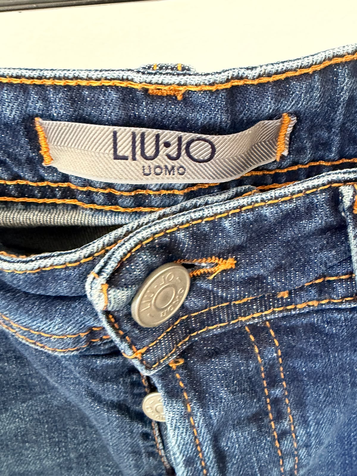 Liu Jo Button Fly Slim Jeans – Blue Wash-W33