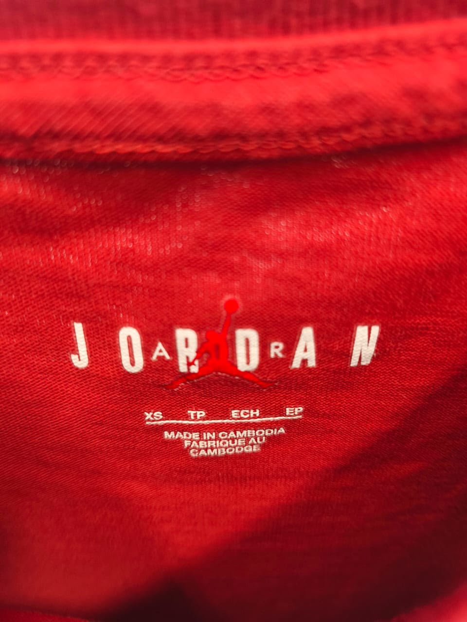 Jordan Flight Graphic T-Shirt – Red-XS