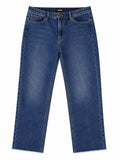 Joudsei Wide Leg Jeans – Navy-44