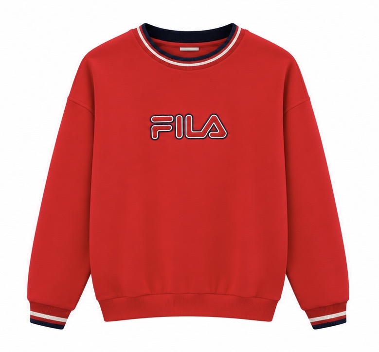 Fila Ανδρικό Φούτερ Κόκκινο - L