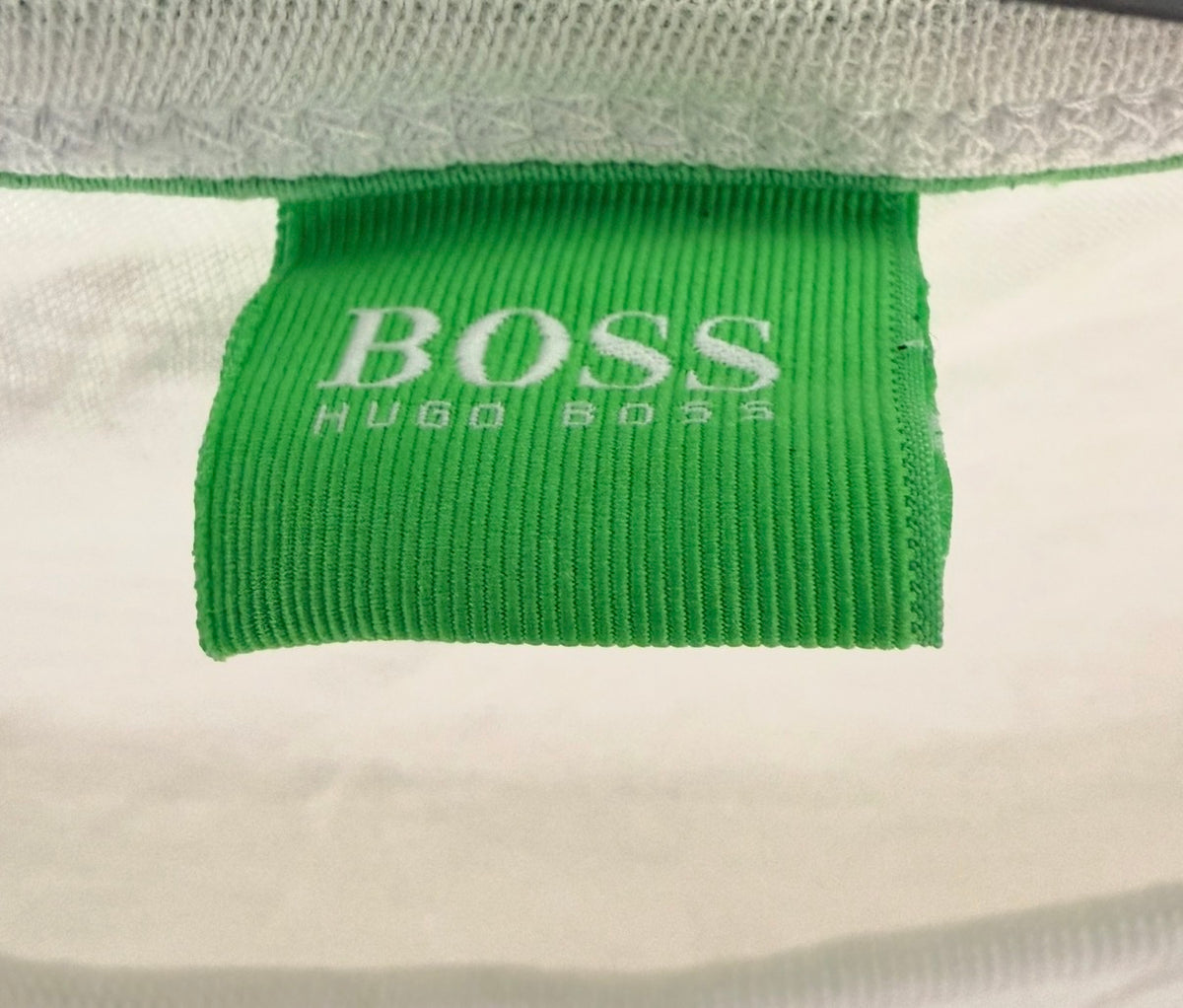 BOSS Ανδρικό T-Shirt Μπλουζάκι – Λευκό –L