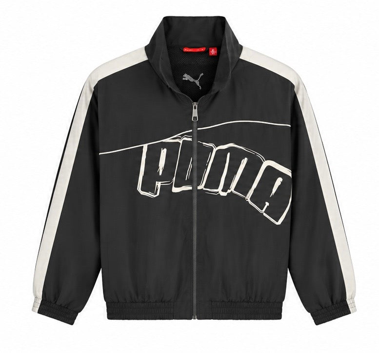 Puma Ανδρική Αθλητική Ζακέτα Μαύρη - L