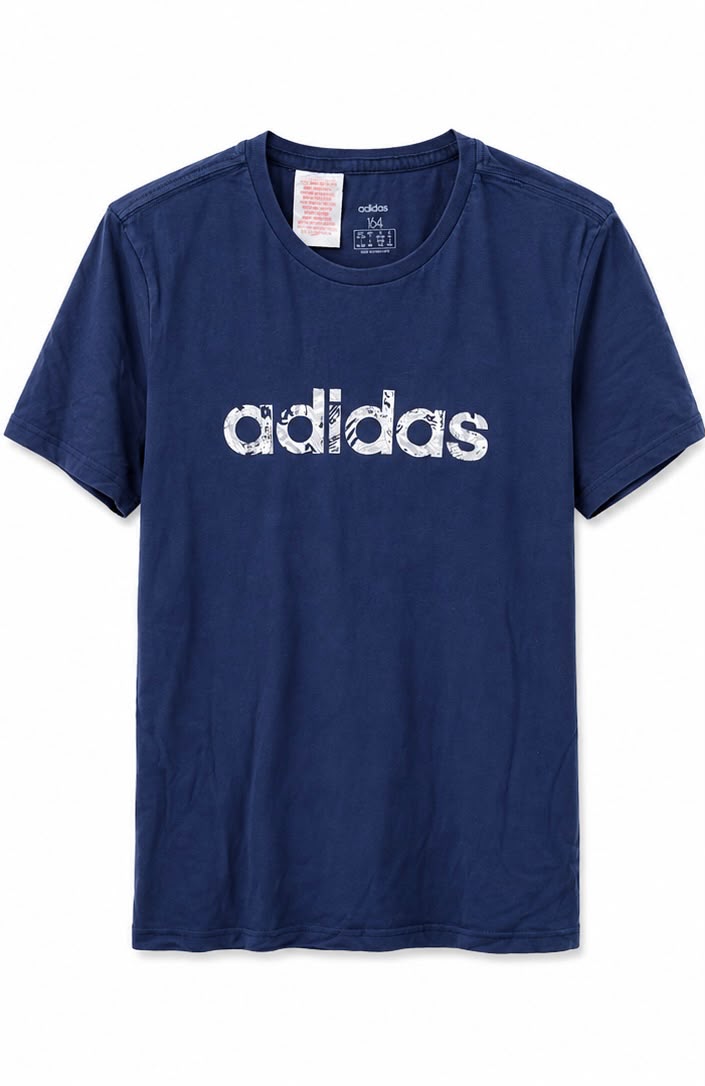Adidas Παιδικό T-Shirt Μπλε με Logo – L