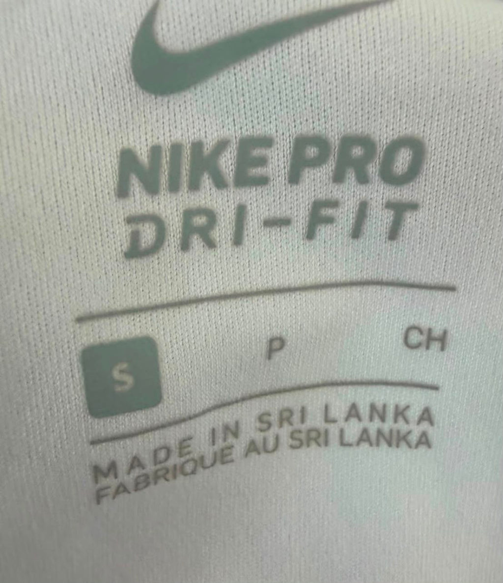Nike Pro Dri-FIT Γυναικεία Αθλητική Μπλούζα Αμάνικη – Λευκή – S