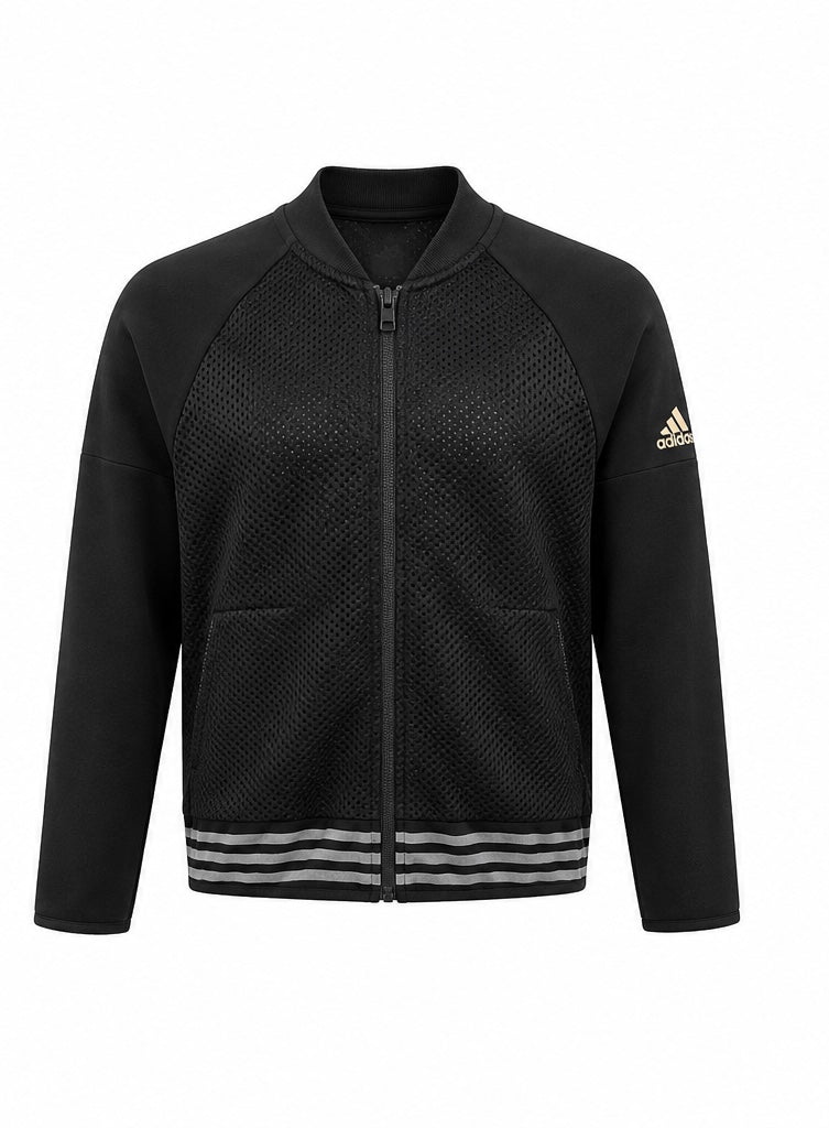 Adidas Ανδρική Ζακέτα Φούτερ Mesh – Μαύρο – S