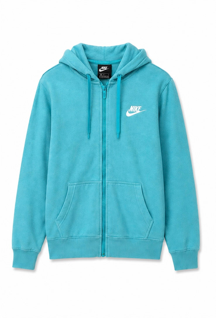 Nike Γυναικεία Ζακέτα Φούτερ με Κουκούλα – Τιρκουάζ – S