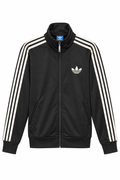 Adidas Originals Ανδρική Ζακέτα με Φερμουάρ και 3 Ρίγες – Μαύρο – S