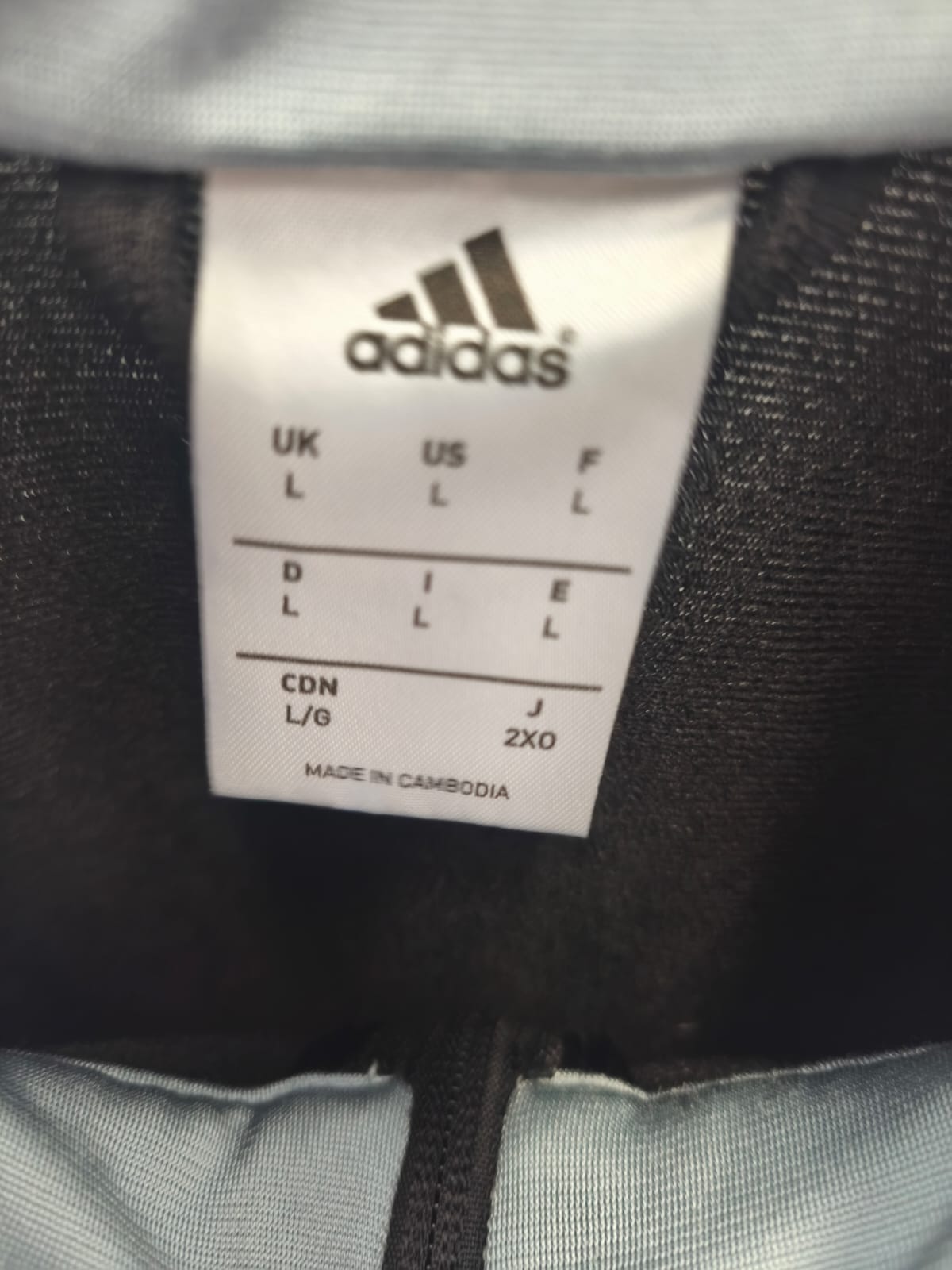 adidas Team Track Jacket – Black/Grey-L