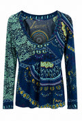 Desigual Printed Long Sleeve Top – Multicolor-M