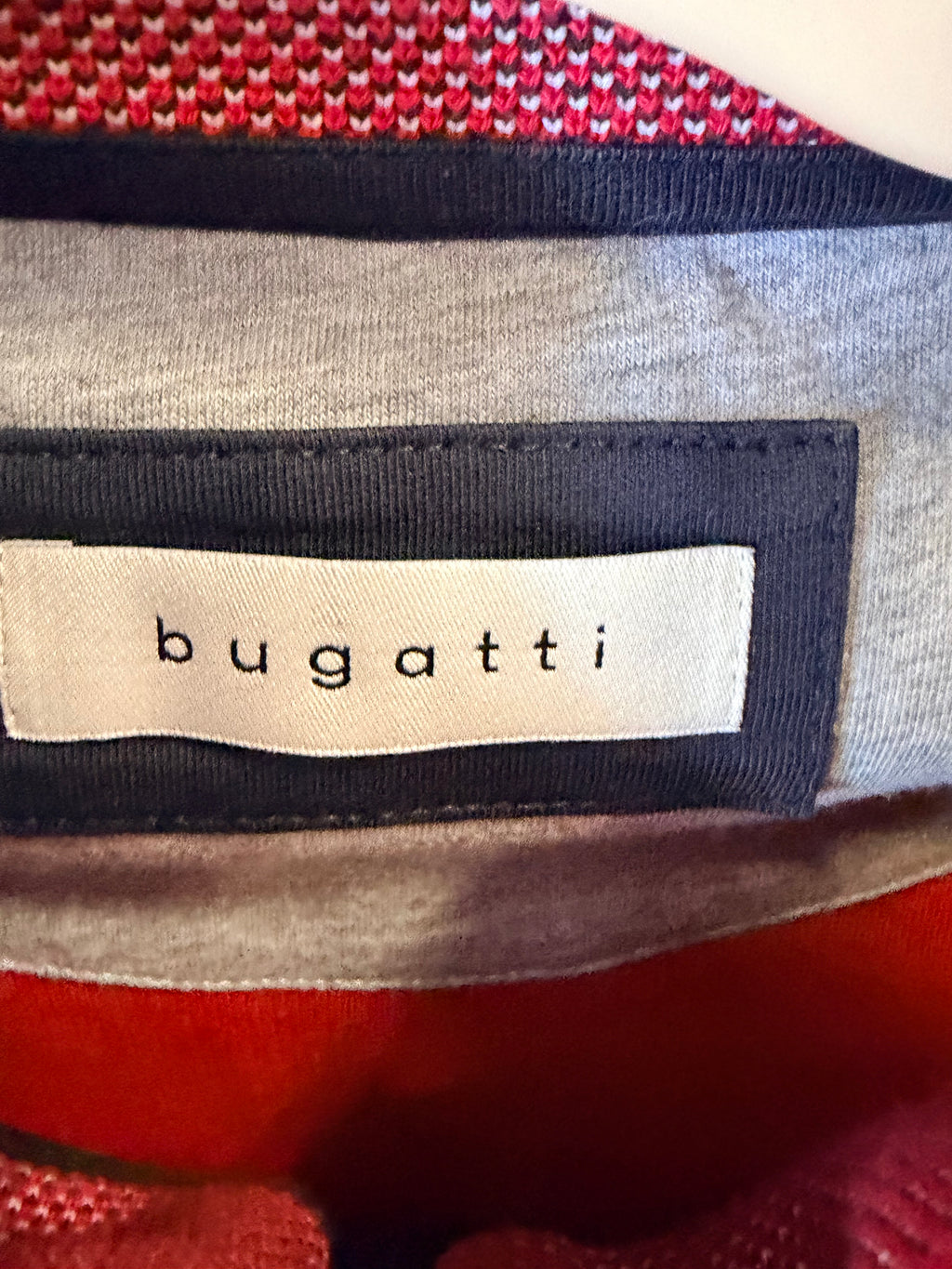 Bugatti Κόκκινο Half-Zip Sweatshirt-4XL