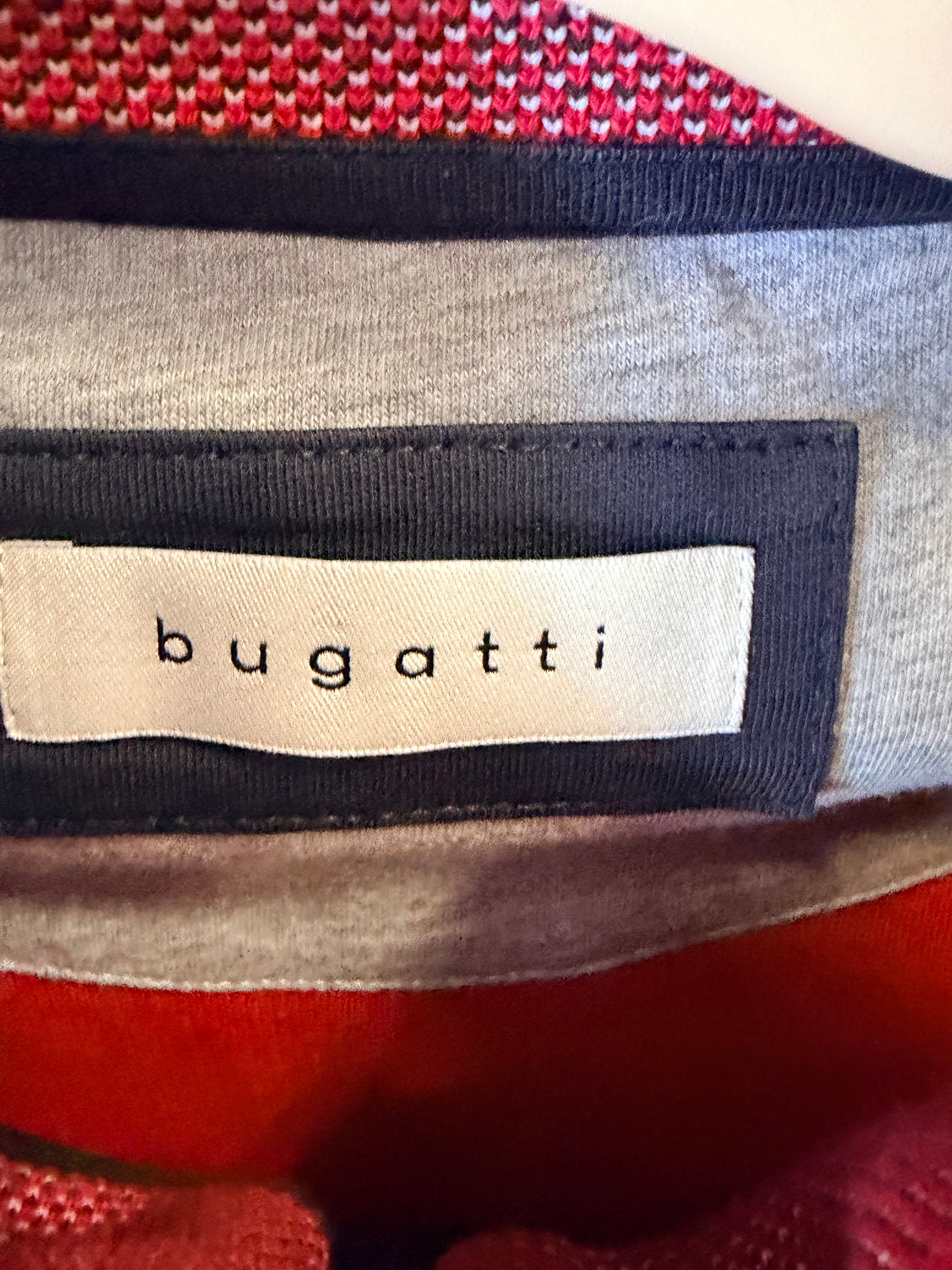 Bugatti Κόκκινο Half-Zip Sweatshirt-4XL