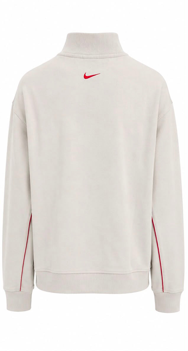 Nike Ανδρική Ζακέτα Track Jacket Εκρού με Full Zip-L