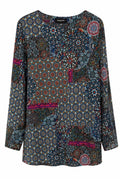 Desigual Γυναικεία Μπλούζα με Ethnic Print – Πολύχρωμη-42