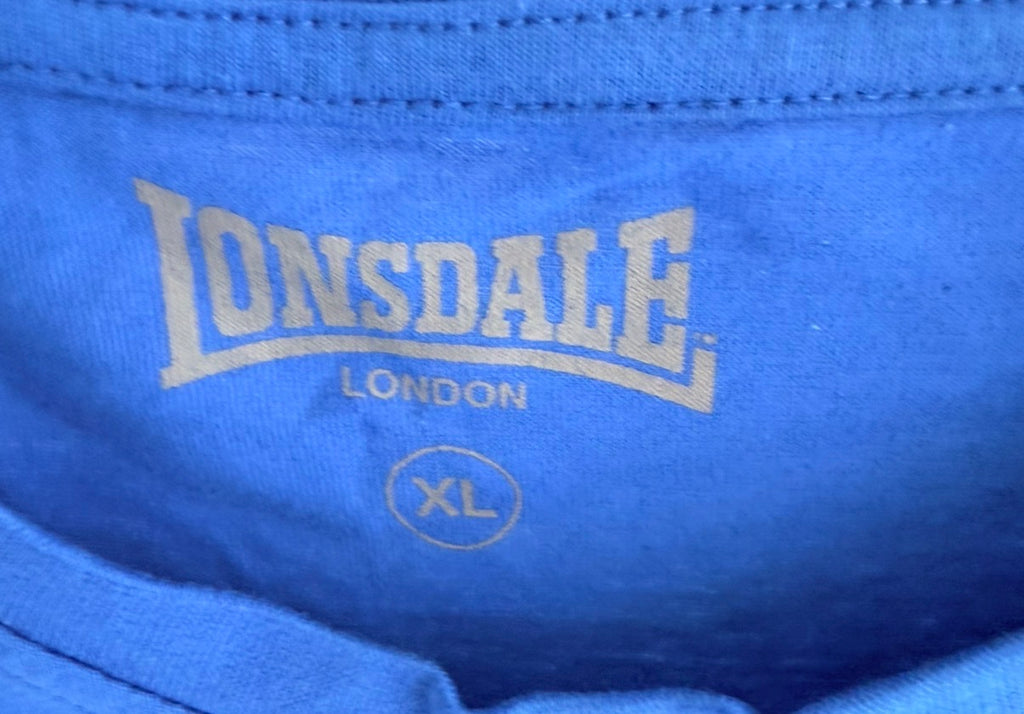 Lonsdale Ανδρικό Μπλουζάκι – Μπλε – Size XL
