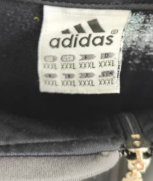 Adidas Ανδρική Ζακέτα Μαύρη Γκρι - 3XL