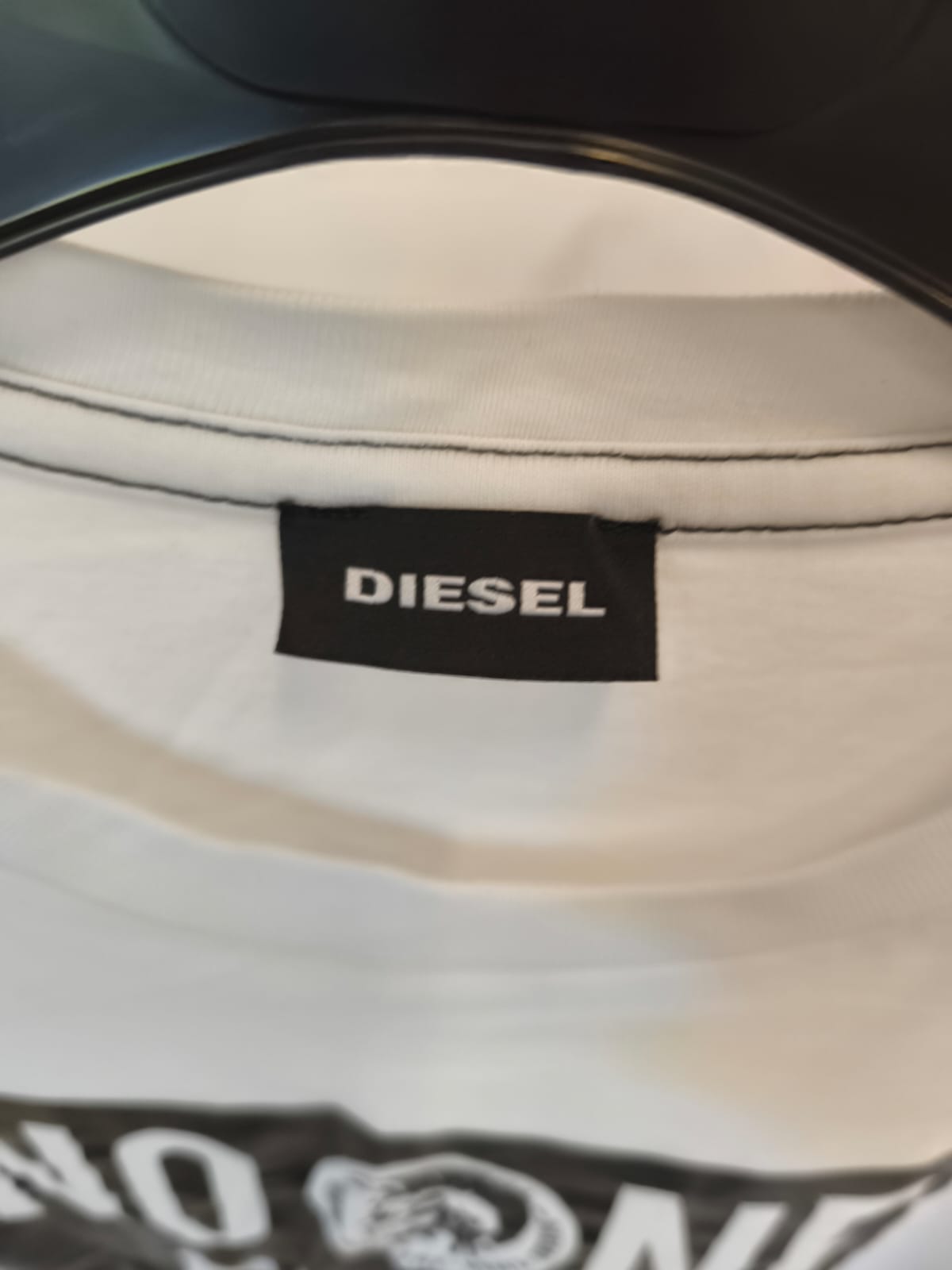 Diesel “No One Else” Graphic T-Shirt – White-L