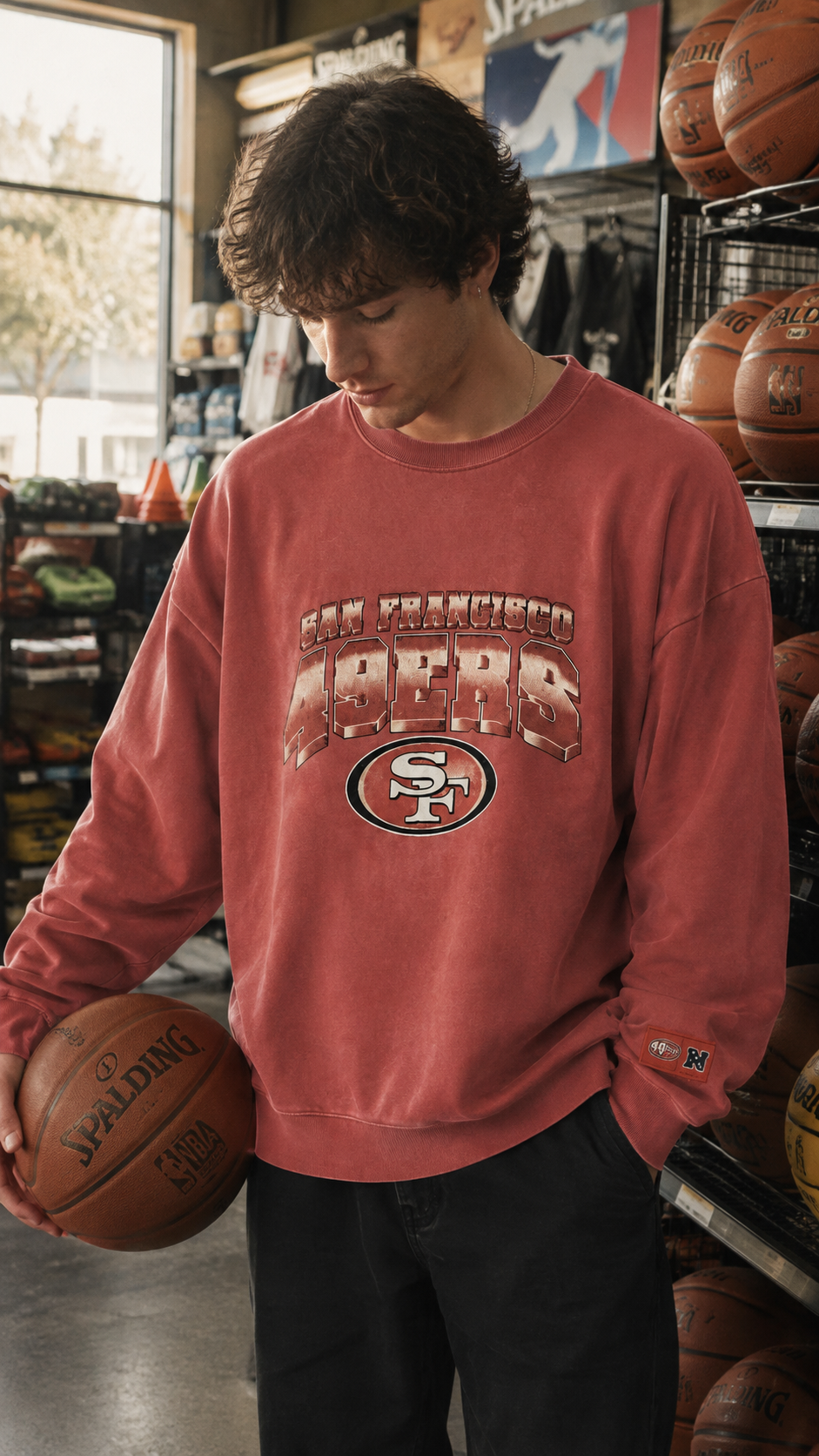 NFL San Francisco 49ers Ανδρικό Φούτερ – Κόκκινο – Large